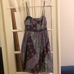 Floral Anthropologie patchwork hippie dress
